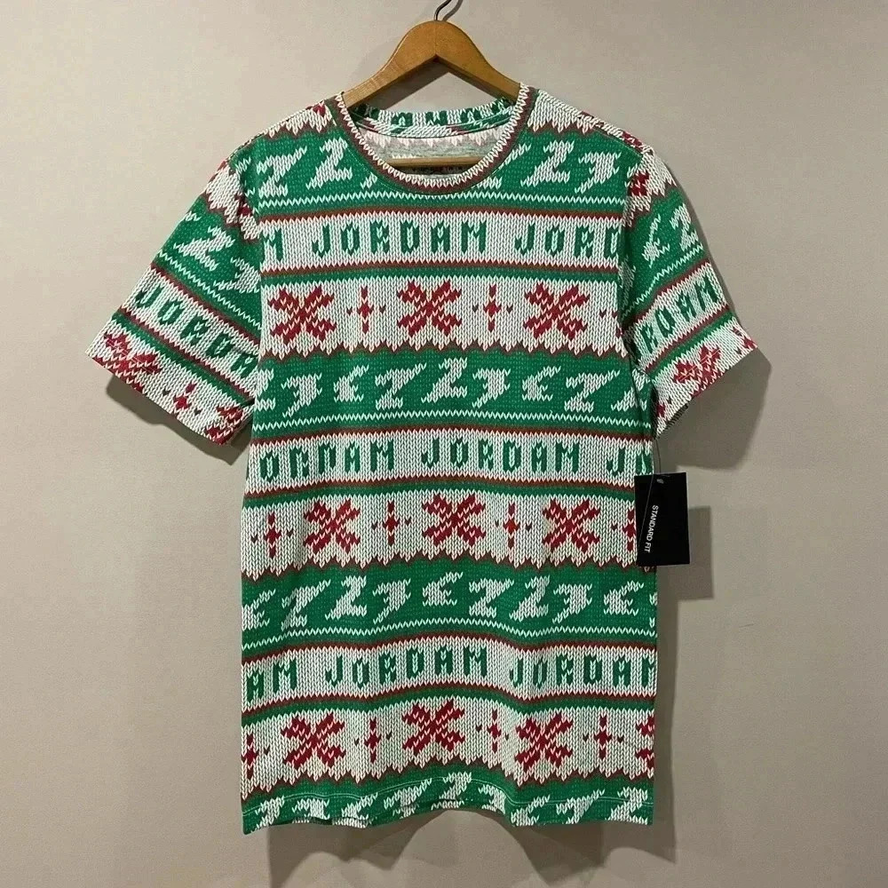 Jordan Ugly Sweater Christmas Crew T-Shirt